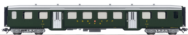 Marklin 43362 - SBB Lightweight Steel Passenger Car, 2nd Class, Era III