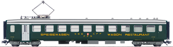 Marklin 43392 - SBB Lightweight Steel Type Dr4 Dining Car, Era III