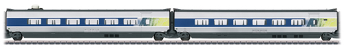 Marklin 43426 - 2pc French TGV POS Add-on Car Set 1 of the SNCF