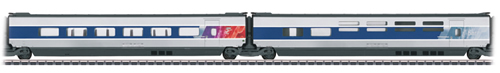 Marklin 43446 - 2pc French TGV POS Add-on Car Set 3 of the SNCF