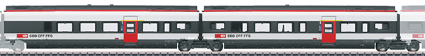 Marklin 43453 - Swiss Add-On Car Set 3 for the Class RABe 501 022 Giruno