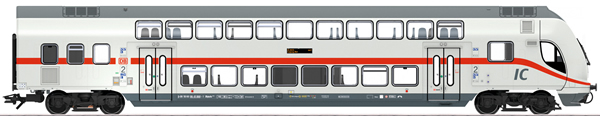 Marklin 43483 - DB AG IC2 Bi-Level Cab Control Car, 2nd Class, Era VI