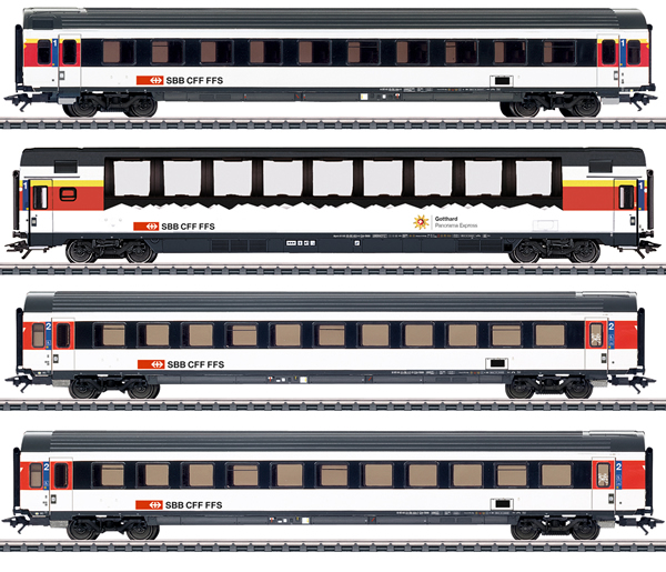 Marklin 43651 - Swiss EuroCity 4 car Set of the SBB