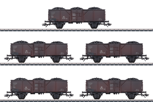 Marklin 44311 - 4pc Type Fd-z-72 Ommv Freight Car Set