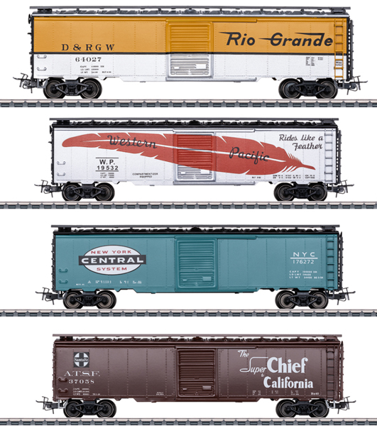 Marklin 45712 - USA 4pc “Tin-Plate” Freight Car Set