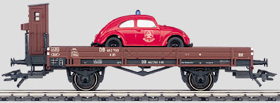 Marklin 46063 - LOW SIDE CAR W/VW BEETLE DB 05