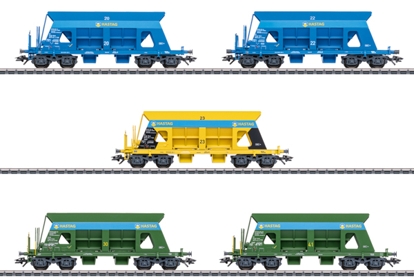 Marklin 46336 - 5pc “HASTAG” Dump Car Set