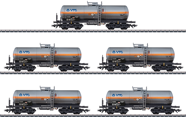 Marklin 46465 - VTG Chlorine Gas Tank Car 5pc Set - MHI (Club Members Only)