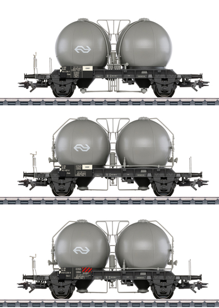 Marklin 46632 - 3pc Type Uces and Ucs-y Spherical Container Car Set