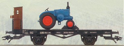 Marklin 46843 - FLAT CAR W/BRAKECAB DB     01