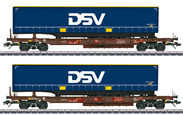 Marklin 47111 - DSV Deep Well Flat Car Set