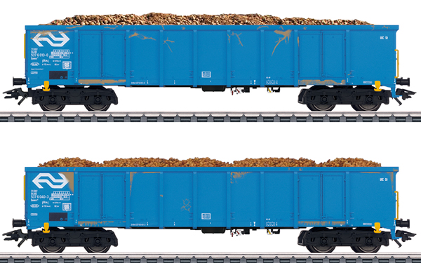 Marklin 47193 - 2pc “Beet Transport” High Side Gondola Set