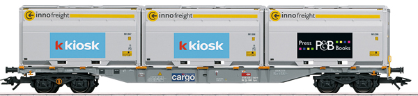 Marklin 47459 - SBB Type Sgnss Container Transport Car, Era VI