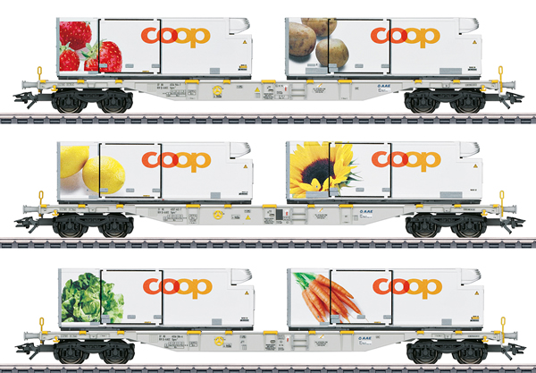 Marklin 47461 - Swiss Container Car Set of the AAE
