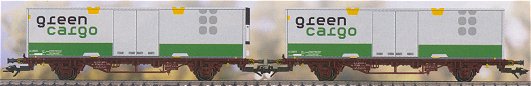 Marklin 47722 - Green Cargo Container Car Set