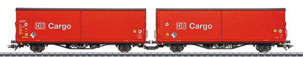 Marklin 48230 - Large-capacity sliding wall wagon as a double unit Hirrs-tt 325
