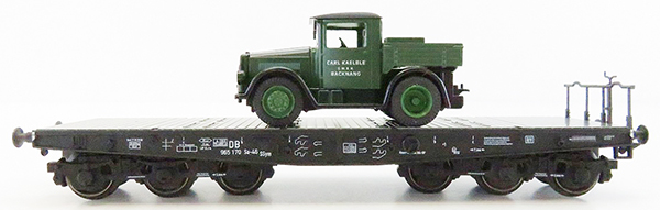 Marklin 48677 - Heavy Transport Carl Kaelble vehicle on six axle flat car