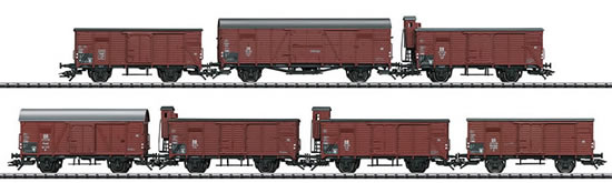 Marklin 48827 - German 7pc Freight Car Set Type G 10 - INSIDER MODEL
