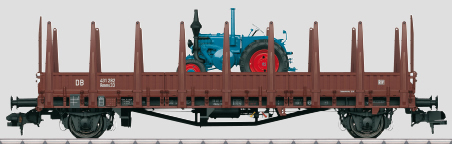 Marklin 58481 - German Stake Wagon Rmms 33 Ulm of the DB