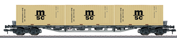 Marklin 58708 - DB Type Sgjs 716 General-Purpose Container Transport Car, Era IV
