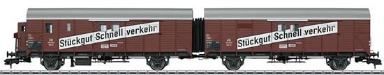 Marklin 58821 - German 2pc Frieght Car Set type GIIh III Leig of the DB