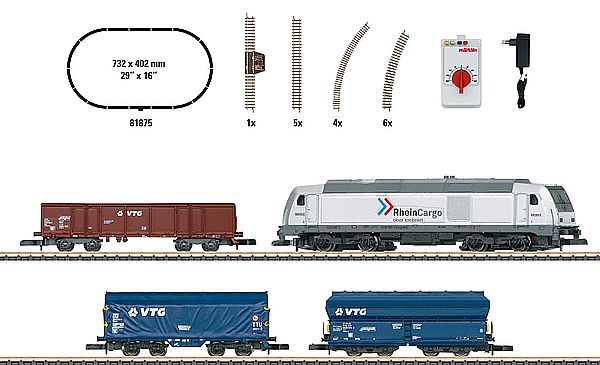 Marklin 81875 - Modern Freight Service Starter Setwith a Class 285 Diesel Locomotive