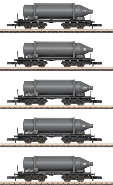 Marklin 82092 - German Carbide Container Car Set of the DB