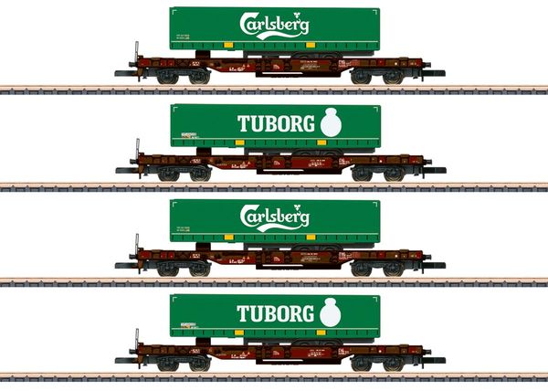 Marklin 82290 - Deep-Well Flat Car Set