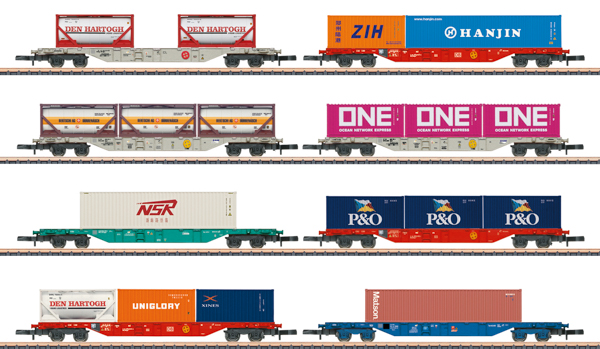 Marklin 82641 - Container Car Display Set (8 cars)