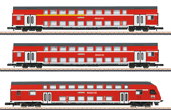 Marklin 87297 - DB Regio AG Bi-Level 3-Car Set, Era V