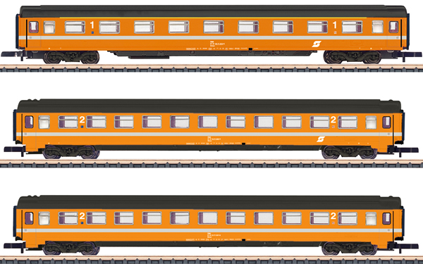 Marklin 87343 - Austrian Car Set Eurofima of the ÖBB