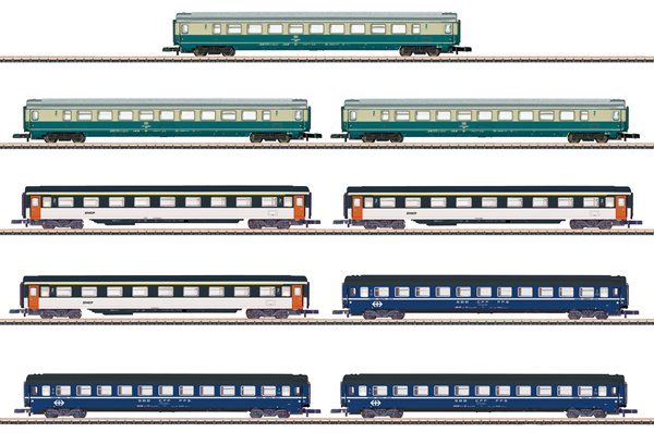 Marklin 87408 - 9pc Passenger Coach Set