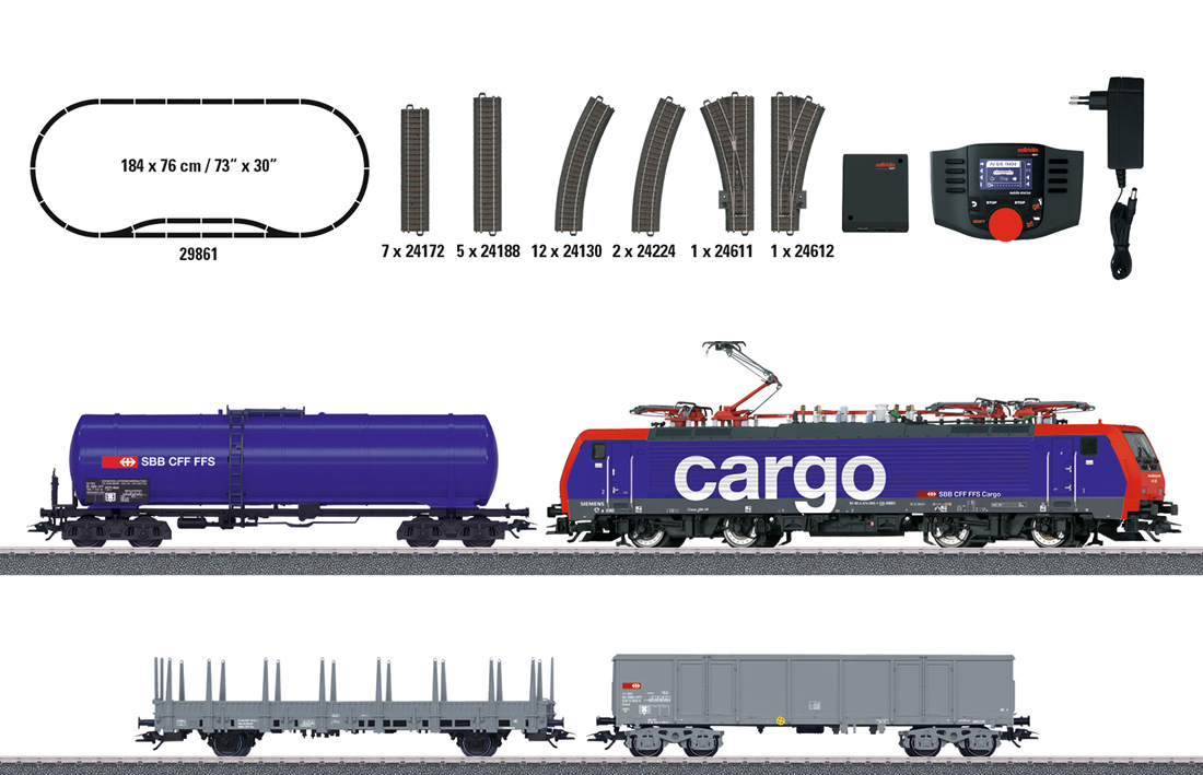 Marklin 29861 - “Swiss Freight Train” Digital Starter Set (Sound)