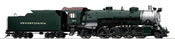 Digital PRR Mikado L-1 Steam Locomotive w/Tender with Sound 