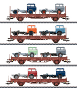 Vehicle Transport Freight Car Set