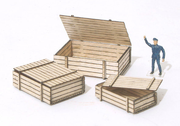 MBZ R80075 - HO Scale Crates - Require Assembly