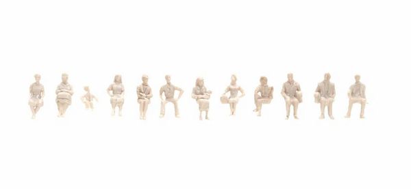 Noch 16000 - Sitting People, white, Architecture Line 1:100