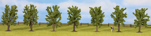 Noch 25088 - Deciduous Trees, 7 pcs., approx. 8 cm high