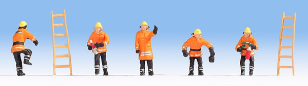 Noch 36022 - Fire Brigade (orange protective clothes)