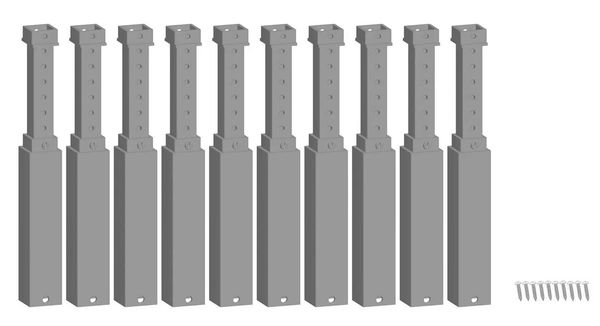 Noch 53943 - Easy-Track Pillars, Height-Adjustable 