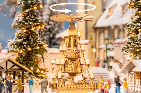 Noch 66413 - micro-motion Christmas Market Pyramid 
