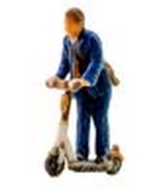 Man on E-Scooter