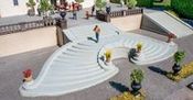 Open-Air Staircase, curved 
