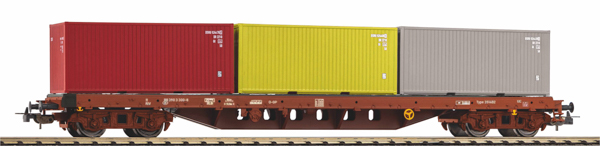 Piko 24539 - Flatcar with 3 containers