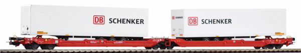 Piko 24626 - T3000e Articlated Intermodal car DB Schenker