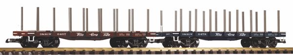 Piko 38778 - D&RGW Flatcar w/Stakes, 2-Pack