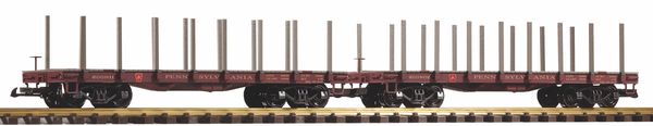 Piko 38779 - PRR Flatcar w/Stakes, 2-Pack