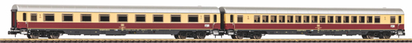 Piko 40672 - 2pc Merkur IC Passenger car set