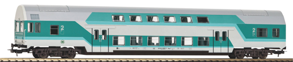 Piko 53109 - German Bilevel Cab Car DBmq 776 of the DR IV - mint green