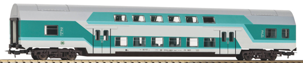 Piko 53119 - German Bilevel Car DBuz 747.3 of the DR - mint green alt.